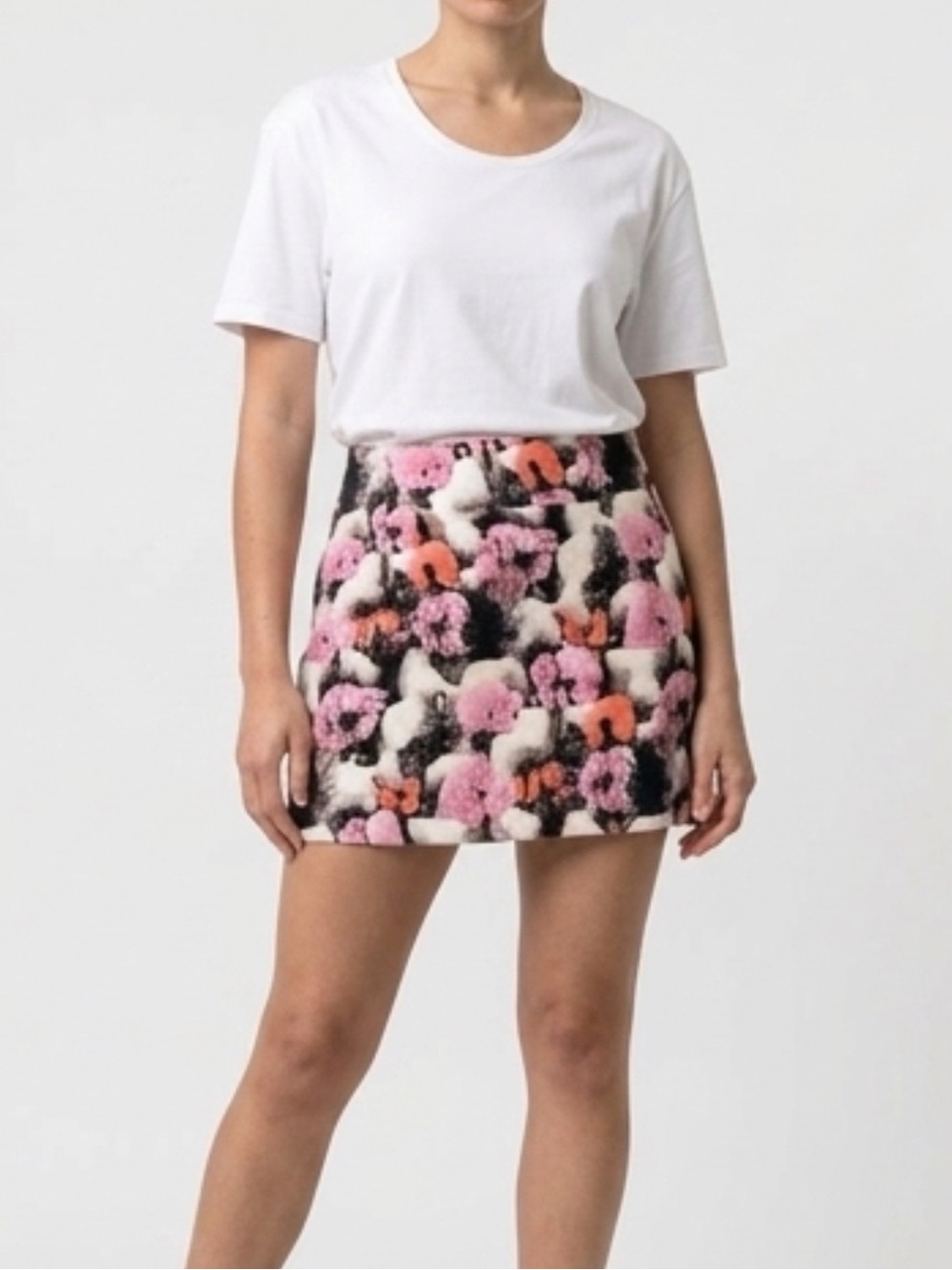 J. Crew Factory Floral Mini Skirt Size 2 Watercolor Print